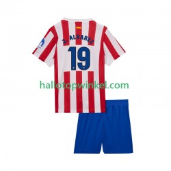 Atlético Madrid Voetbalshirt Julian Alvarez 19 Kleuters/Kids Thuis Tenue 2025-2026 Korte Mouw