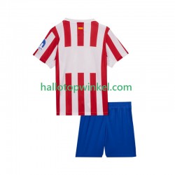 Atlético Madrid Voetbalshirt Kleuters/Kids Thuis Tenue 2025-2026 Korte Mouw