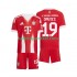 FC Bayern München Voetbalshirt Alphonso Davies 19 Kleuters/Kids Thuis Tenue 2025-2026 Korte Mouw