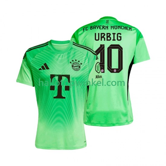 FC Bayern München Voetbalshirt Jonas Urbig 40 Doelman Heren Thuis Tenue 2025-2026 Korte Mouw