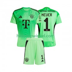 FC Bayern München Voetbalshirt Manuel Neuer 1 Doelman Kleuters/Kids Thuis Tenue 2025-2026 Korte Mouw