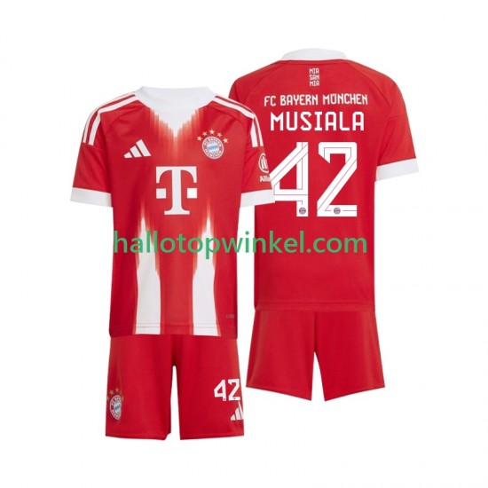 FC Bayern München Voetbalshirt Jamal Musiala 42 Kleuters/Kids Thuis Tenue 2025-2026 Korte Mouw
