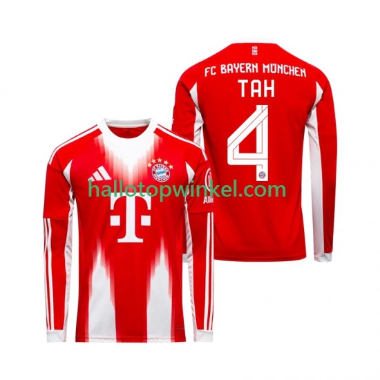 FC Bayern München Voetbalshirt Jonathan Tah 4 Heren Thuis Tenue 2025-2026 Lange Mouw