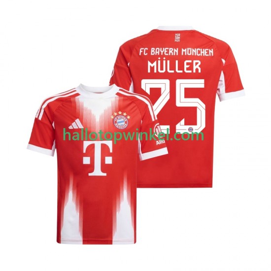 FC Bayern München Voetbalshirt Thomas Muller 25 Heren Thuis Tenue 2025-2026 Korte Mouw