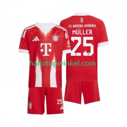 FC Bayern München Voetbalshirt Thomas Muller 25 Kleuters/Kids Thuis Tenue 2025-2026 Korte Mouw
