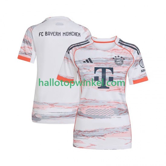 FC Bayern München Voetbalshirt Dames Uit Tenue 2025-2026 Korte Mouw