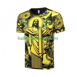 Brazilië Voetbalshirt Jesus Heren Thuis Tenue 2024 Korte Mouw
