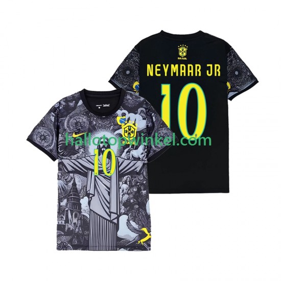 Brazilië Voetbalshirt Neymar JR 10 Cheist the Redeemer Heren Thuis Tenue 2024 Korte Mouw