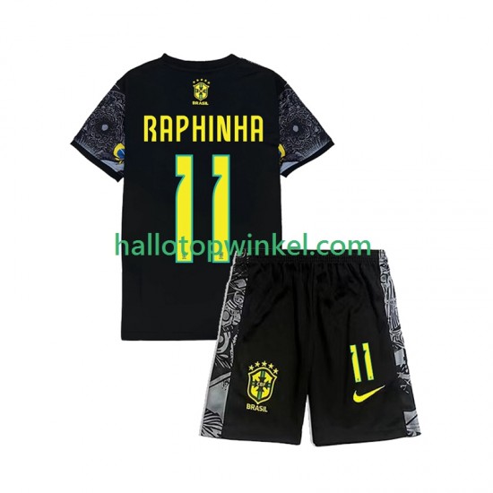 Brazilië RAPHINHA 11 Cheist the Redeemer Football Shirts Kleuters/Kids Thuis Tenue 2024 Korte Mouw