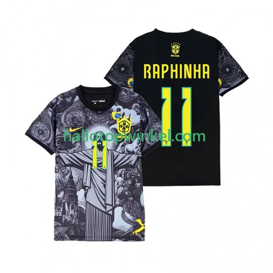 Brazilië Voetbalshirt RAPHINHA 11 Cheist the Redeemer Heren Thuis Tenue 2024 Korte Mouw