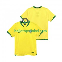Brazilië Voetbalshirt Retro Heren Thuis Tenue 2006 Korte Mouw