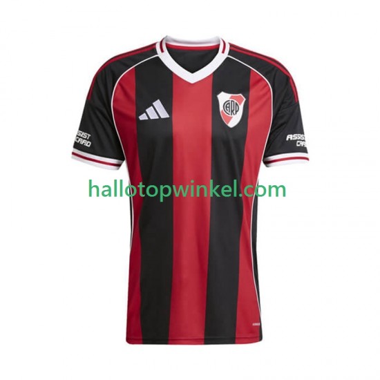 CA River Plate Voetbalshirt Heren Uit Tenue 2025 Korte Mouw