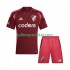 CA River Plate Voetbalshirt Kleuters/Kids Uit Tenue 2024-2025 Korte Mouw