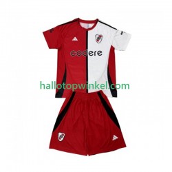 CA River Plate Voetbalshirt Kleuters/Kids Derde Tenue 2024-2025 Korte Mouw