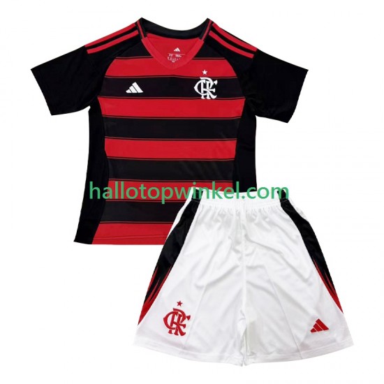 CR Flamengo Voetbalshirt Kleuters/Kids Thuis Tenue 2025-2026 Korte Mouw