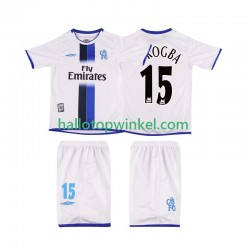 Chelsea Voetbalshirt DROGBA 15 2003 Retro Kleuters/Kids Uit Tenue Korte Mouw