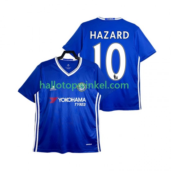 Chelsea Voetbalshirt HAZARD 10 2016-2017 Retro Heren Thuis Tenue Korte Mouw