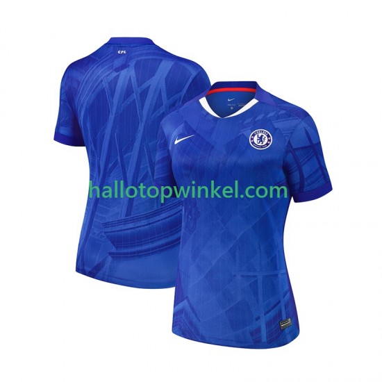 Chelsea Voetbalshirt Dames Thuis Tenue 2025-2026 Korte Mouw