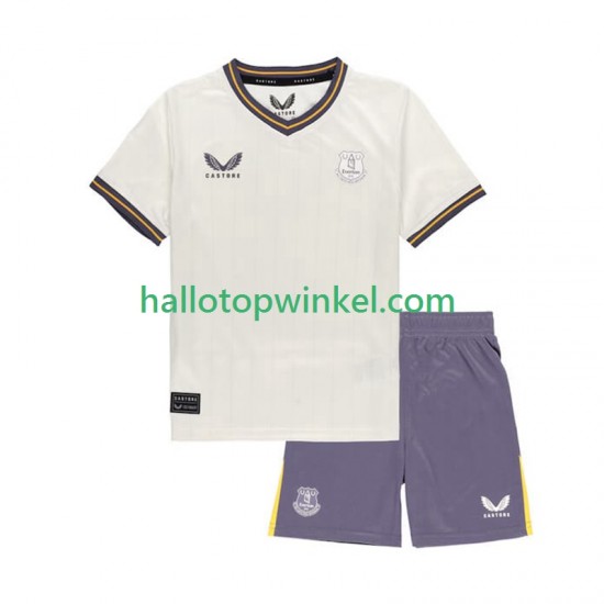 Everton Voetbalshirt Kleuters/Kids Derde Tenue 2024-2025 Korte Mouw