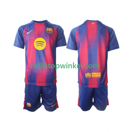 FC Barcelona Voetbalshirt Kleuters/Kids Thuis Tenue 2025-2026 Korte Mouw