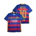 FC Barcelona Voetbalshirt Lionel Messi 10 2015-2016 Retro Heren Thuis Tenue Korte Mouw