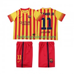 FC Barcelona Voetbalshirt Neymar JR 11 2013 2014 Retro Kleuters/Kids Uit Tenue Korte Mouw