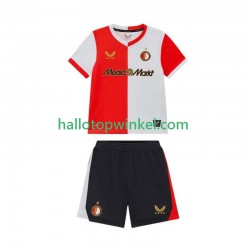 Feyenoord Rotterdam Voetbalshirt Kleuters/Kids Thuis Tenue 2025-2026 Korte Mouw