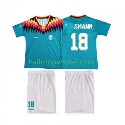Duitsland Voetbalshirt KLINSMANN 18 Retro Kleuters/Kids Uit Tenue 1994 Korte Mouw