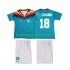 Duitsland Voetbalshirt KLINSMANN 18 Retro Kleuters/Kids Uit Tenue 1994 Korte Mouw