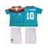 Duitsland Voetbalshirt MATTHAUS 10 Retro Kleuters/Kids Uit Tenue 1994 Korte Mouw