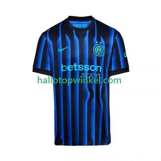 Inter Milan Voetbalshirt Heren Thuis Tenue 2025-2026 Korte Mouw
