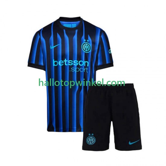 Inter Milan Voetbalshirt Kleuters/Kids Thuis Tenue 2025-2026 Korte Mouw