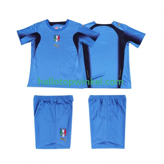 Italië Voetbalshirt Retro Kleuters/Kids Thuis Tenue 2006 Korte Mouw