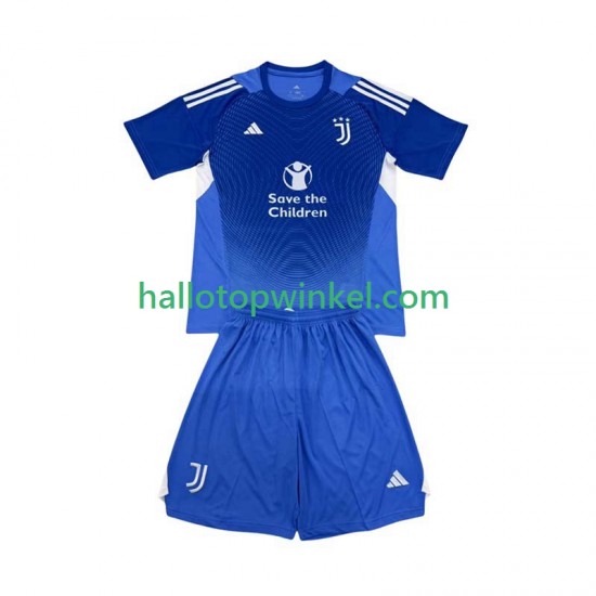 Juventus Voetbalshirt Doelman Kleuters/Kids Thuis Tenue 2025-2026 Korte Mouw