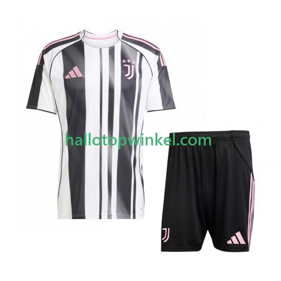Juventus Voetbalshirt Kleuters/Kids Thuis Tenue 2025-2026 Korte Mouw