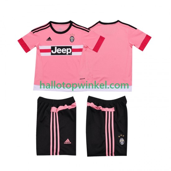 Juventus Voetbalshirt 2015 2016 Retro Kleuters/Kids Uit Tenue Korte Mouw