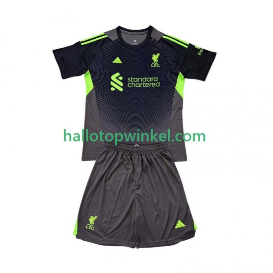 Liverpool Voetbalshirt Doelman Kleuters/Kids Thuis Tenue 2025-2026 Korte Mouw