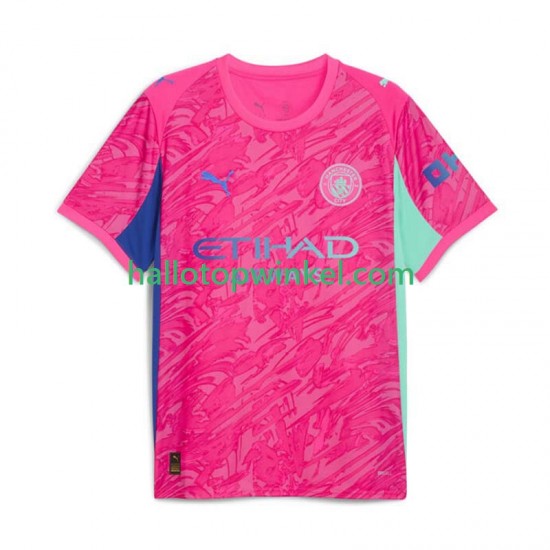 Manchester City Voetbalshirt Doelman Heren Uit Tenue 2025-2026 Korte Mouw