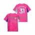 Manchester City Voetbalshirt Ederson Moraes 31 Doelman Heren Uit Tenue 2025-2026 Korte Mouw