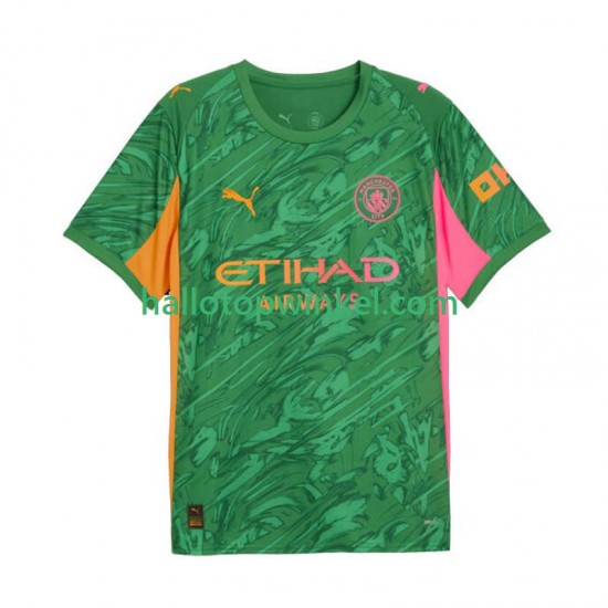 Manchester City Voetbalshirt Doelman Heren Thuis Tenue 2025-2026 Korte Mouw