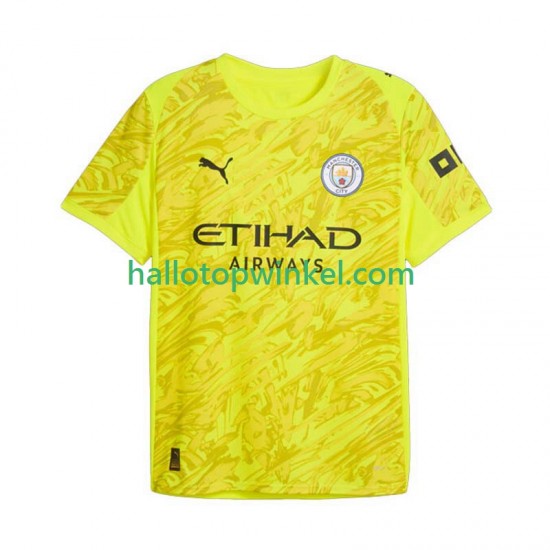 Manchester City Voetbalshirt Doelman Heren Derde Tenue 2025-2026 Korte Mouw