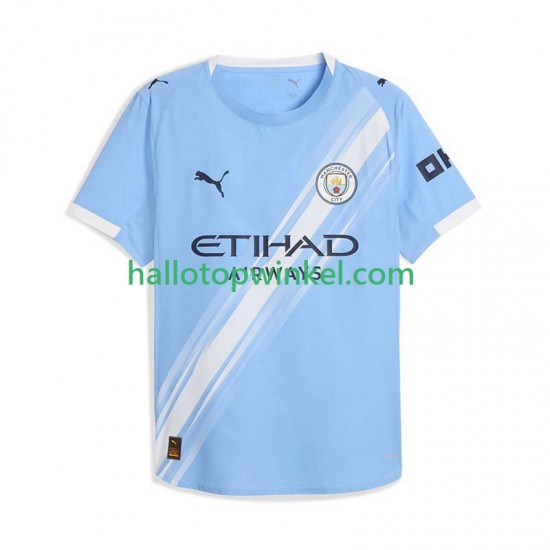 Manchester City Voetbalshirt Heren Thuis Tenue 2025-2026 Korte Mouw