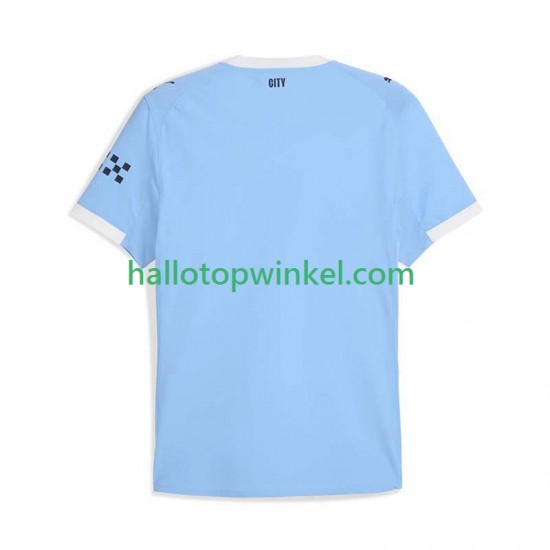 Manchester City Voetbalshirt Heren Thuis Tenue 2025-2026 Korte Mouw