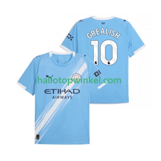 Manchester City Voetbalshirt Jack Grealish 10 Heren Thuis Tenue 2025-2026 Korte Mouw