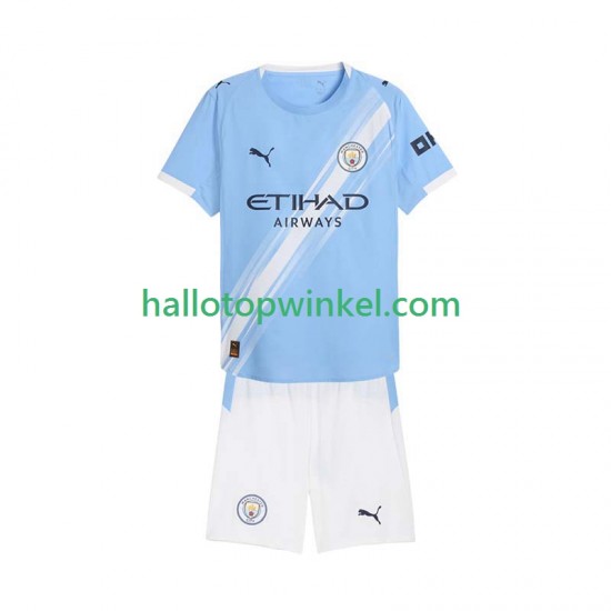 Manchester City Voetbalshirt Kleuters/Kids Thuis Tenue 2025-2026 Korte Mouw