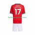 Manchester United Voetbalshirt Alejandro Garnacho 17 Kleuters/Kids Thuis Tenue 2025-2026 Korte Mouw