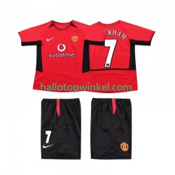 Manchester United Voetbalshirt BECKHAM 7 2002 Retro Kleuters/Kids Thuis Tenue 2004 Korte Mouw
