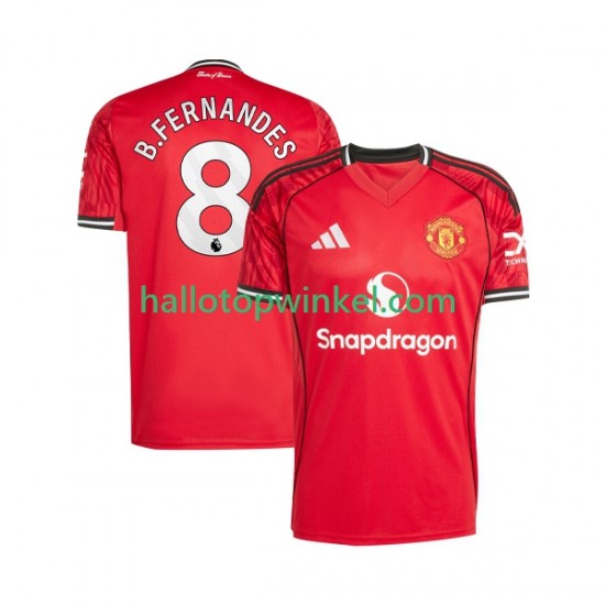 Manchester United Voetbalshirt Bruno Fernandes 8 Heren Thuis Tenue 2025-2026 Korte Mouw