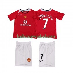Manchester United Voetbalshirt Cristiano Ronaldo 7 Retro Kleuters/Kids Thuis Tenue 2004 2006 Korte Mouw