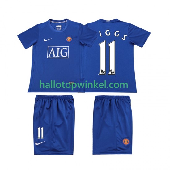 Manchester United Voetbalshirt GIGGS 11 Retro Kleuters/Kids Uit Tenue 2008 Korte Mouw